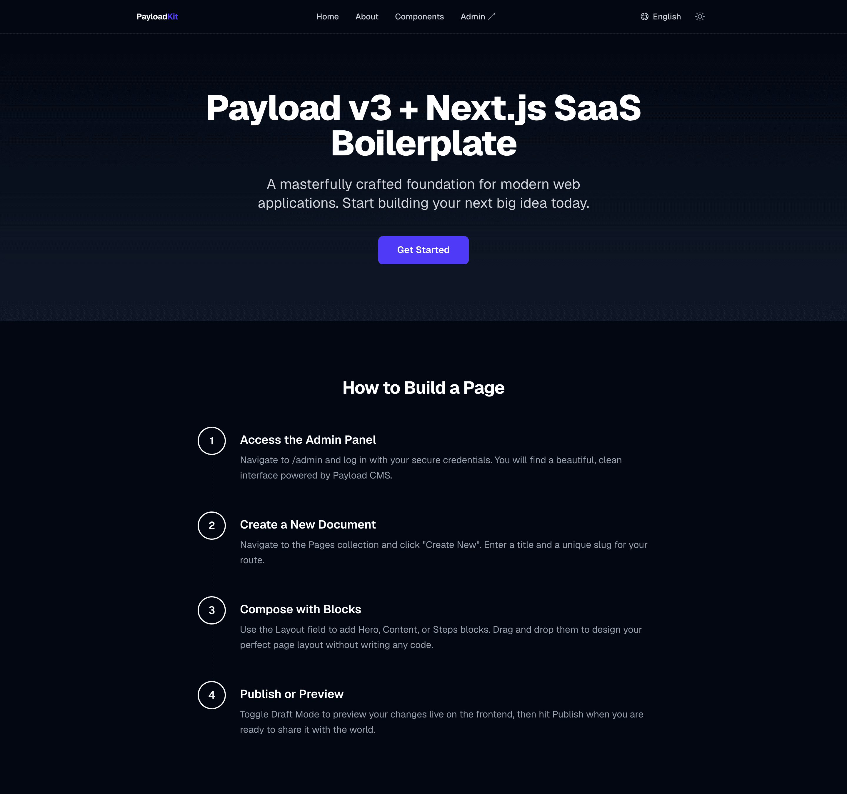 Screenshot of PayloadKit Boilerplate